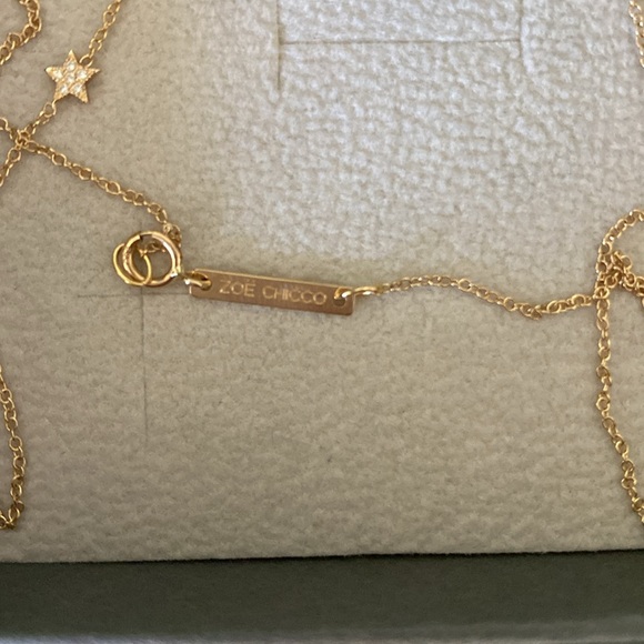 Zoe Chicco - 14K ITTY BITTY SAN FRANCISCO NECKLACE WITH FLOATING STAR - Picture 7 of 8
